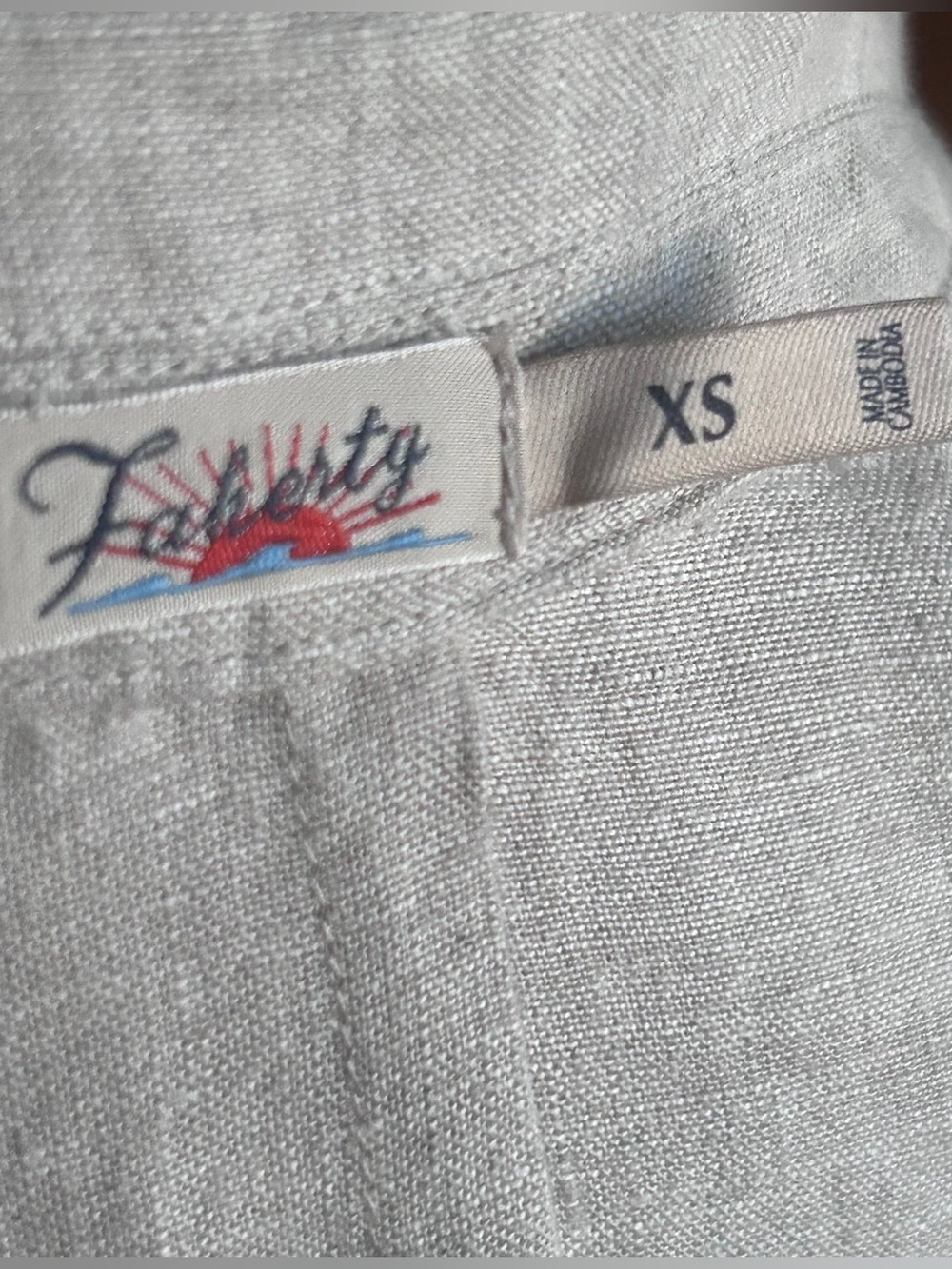 Faherty 100% Linen Jacket - Picture 6 of 8